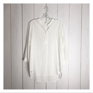 UNIQLO Women’s 3/4 Sleeves Blouse in White